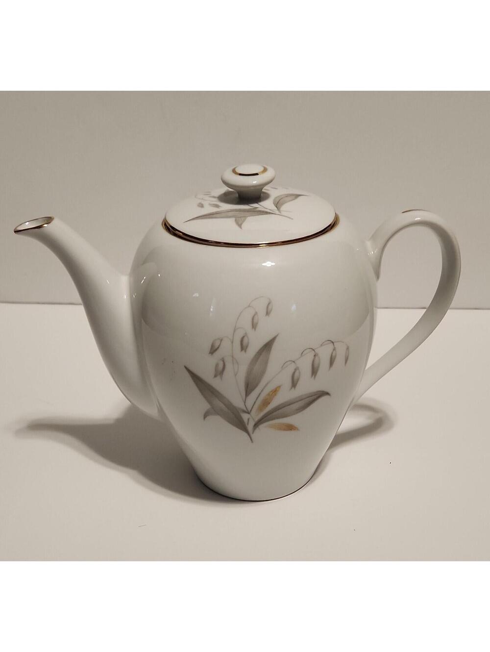 Kaysons Golden Rhapsody Teapot Coffee Vintage Mid Century 1961 Fine China Japan